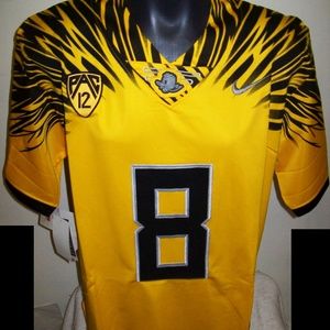 Oregon DUCKS #8 MARIOTA Sewn Jersey YELLOW